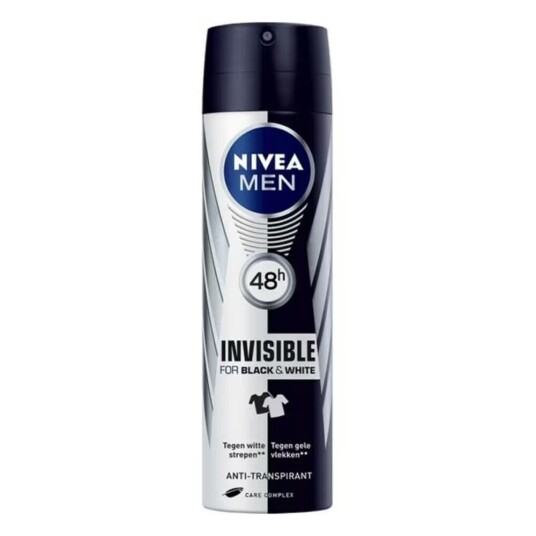 Spray Deodorant Men Black & White Invisible Nivea Men Black White Invisible 200 ml 200 ml
