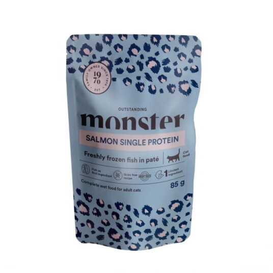 Monster Pet Food Monster Cat Adult Salmon 85 G