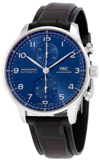 IWC Herreklokke IW371606 Portuguese Blå/Lær Ø41 mm