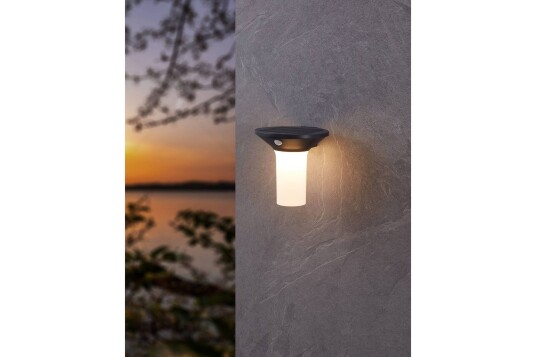Vegglampe Utendørs Eglo Corbezzola med Sensor - Antrasitt/Hvit