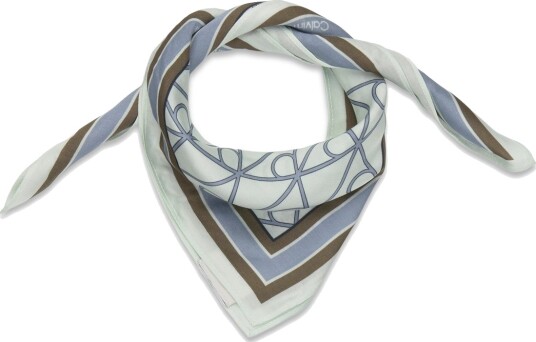 Calvin Klein Emblem Aop Printed  Bandana   Blue   ONE SIZE