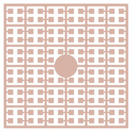 Pixelhobby Midi Perler 374 Meget lys hudfarge 2x2mm 140 pixels
