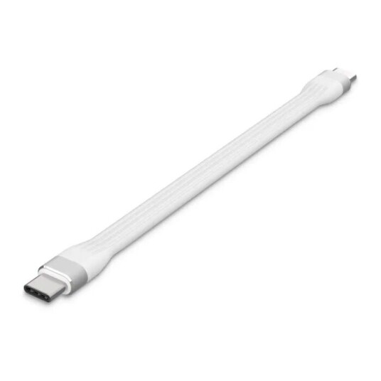 Linocell Flat USB-C-kabel 13 cm Hvit