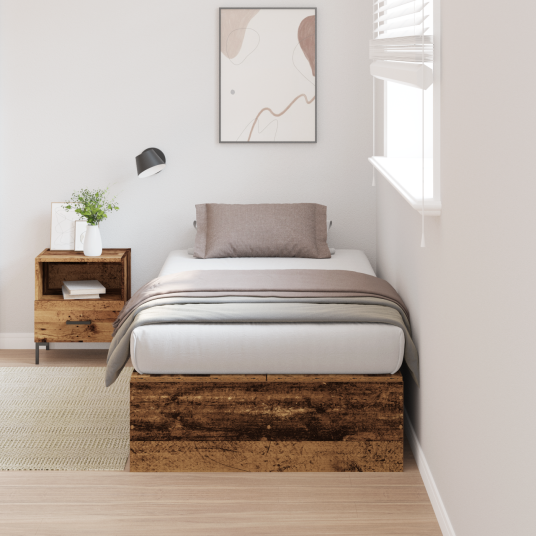 Lagrings seng Ramme Gamle Tre 100x200 cm 3335355