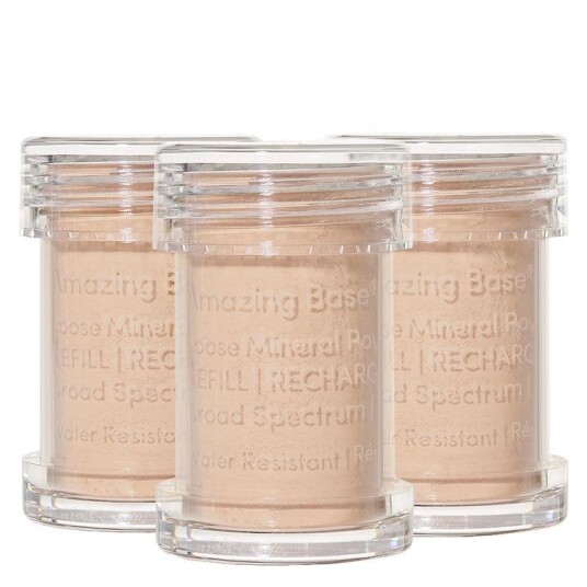 Jane Iredale Amazing Base Refillable Brush Natural 3 Pack Refills Jane Iredale Amazing Base Refillable Brush Natural 3 Pack Refills
