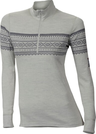 Aclima Women's DesignWool Marius Mockneck XL, Gråfjell