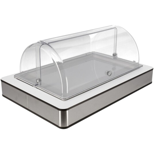 VEGA Buffetsystem komplett Fundale hvit melamin hvit GN 1/1; Størrelse GN 1/1, 57x36.5x27.4 cm (LxBxH); Transparent/Hvit; Rektangulær