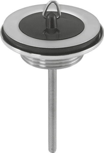 1,1/4" bunnventil 2-delt med plugg Krom