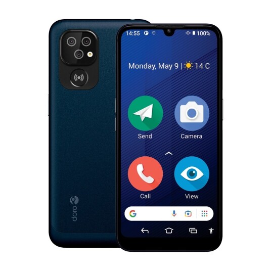 Doro 8210 4G Smarttelefon 64GB 6.1" Mørk Blå for Seniorer