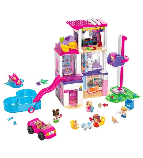 Mega Barbie DreamHouse byggesett dukkehus med over 30 overraskelser