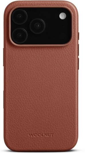 WOOLNUT iPhone 17 Pro Ekte Skinn Deksel MagSafe Kompatibel Brun WOOLNUT iPhone 17 Pro Ekte Skinn Deksel MagSafe Kompatibel Brun