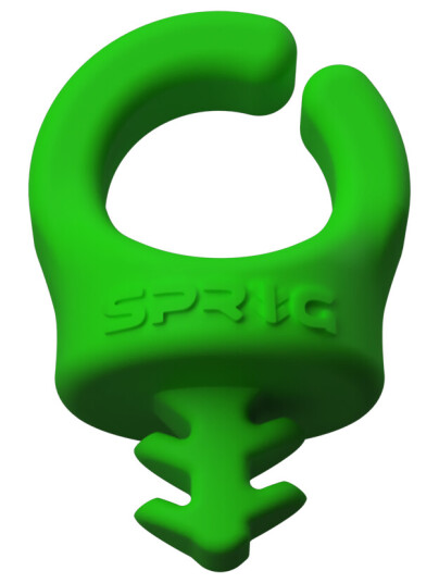 Sprig Cable Management 1/4", 6-pakke Superpraktisk organisering, Grønn farge Sprig Cable Management 1/4", 6-pakke Superpraktisk organisering, Grønn farge