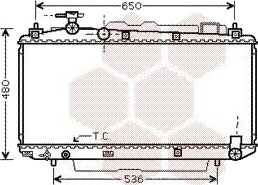 VAN WEZEL 53002299 Radiator motorkjøling VAN WEZEL 53002299 Radiator motorkjøling