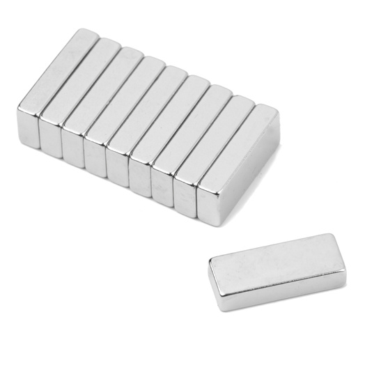 Tynn neodym magnetplate 10 x 4 x 2 mm sterk mini magnet