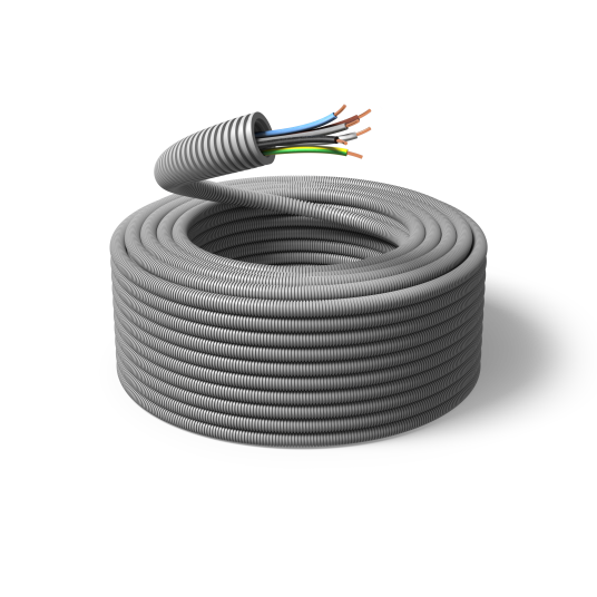 PM FLEX EQ Kabel forhåndslagt 100 m 6G 1,5 mm² ytre Ø 16 mm Stikkontakter & kabler