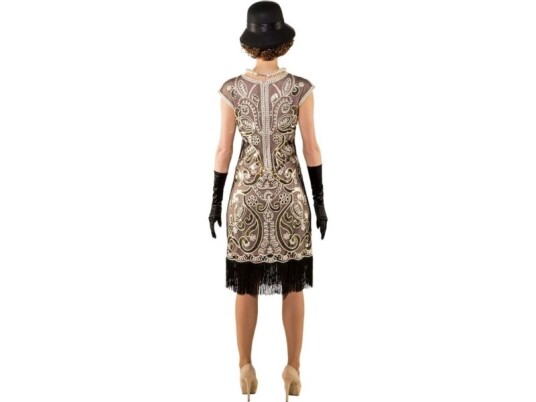 Boland Traciks Beige 20Er Pailletkjole OR9939-S/M Boland Traciks Beige 20Er Pailletkjole OR9939-S/M
