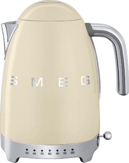 SMEG  Vannkoker med termostat KLF04 1,7L krem