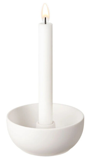 Scandi Living Valley lysestake Ø 12 cm Hvit Scandi Living Valley lysestake Ø 12 cm Hvit
