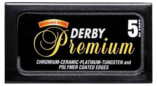 Derby Premium tradisjonelle barberblader - 5-pakning Derby Premium tradisjonelle barberblader - 5-pakning