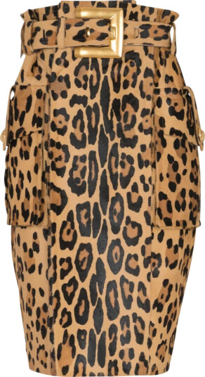 Balmain Dame Skjørt Brun S, Balmain Dame Skjørt Brun S,