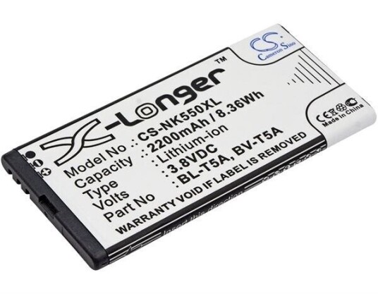 Nokia Lumia 730 batteri (2200 mAh 3.8 V, Sort) Nokia Lumia 730 batteri (2200 mAh 3.8 V, Sort)