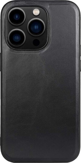 BUFFALO Backcover Leather Black iPhone 14 Pro 6.1" MagSeries