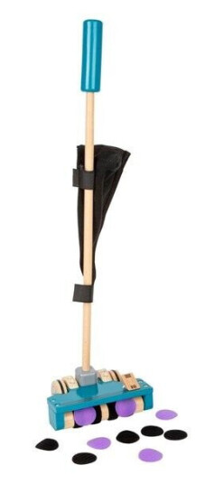 Small Foot Wooden Vacuum Cleaner with Colored Velcro Dots 12dlg.