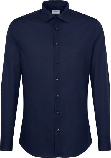 Seidensticker Business Shirt Slim   Navy   45