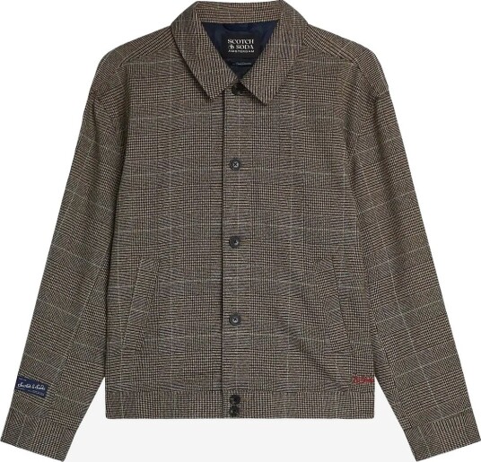 Scotch & Soda Tailored Checked Blouson - DIJON CHECK - XXL
