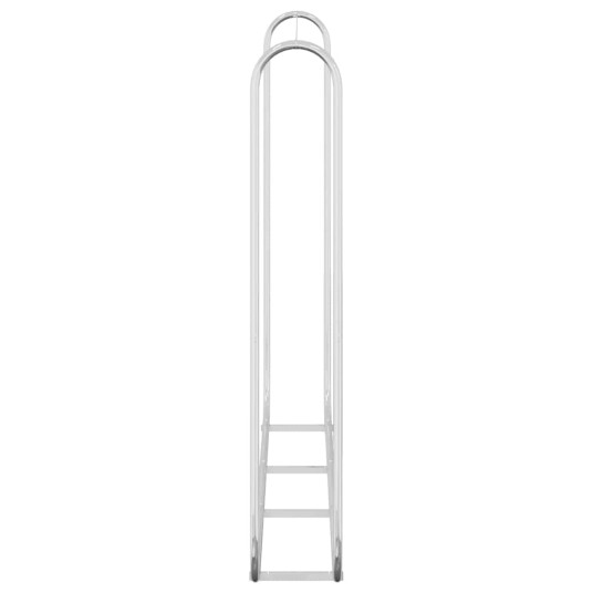 Vedstativ 200x25x150 cm Galvanisert stål