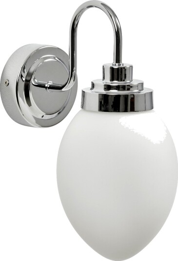 Garpen Vegglampe E27 IP44 Høyde 30 Cm Krom