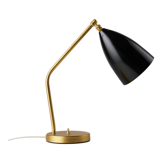 GUBI Grossman Collection Gräshoppa Bordlampe Messing/ Glossy Sort GUBI Grossman Collection Gräshoppa Bordlampe Messing/ Glossy Sort