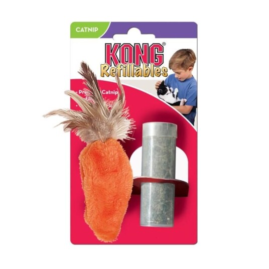 Kong Gulrot Leke M/Refill Kattemynte Kong Gulrot Leke M/Refill Kattemynte