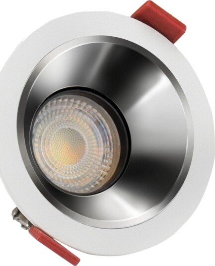 Spectrum FIALE COMFORT innfellingsspot   Til GU10 aluminium hvit ring uten lyskilde