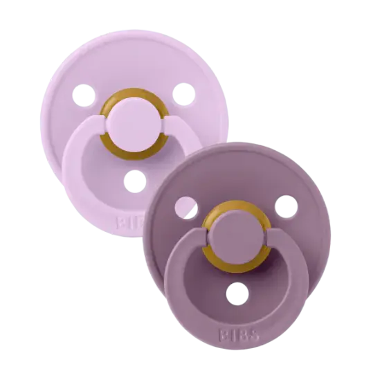 BIBS® Smokk Colour Symmetrisk smokk Violet Sky/Mauve 6-18 måneder, 2 stk.