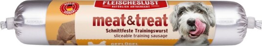 Fleischeslust Meat & Treat Treningspølse Sparepakke Fjærkre 3 X 80 G