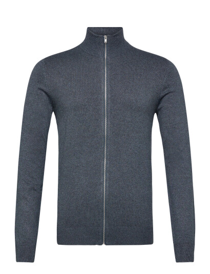 Lindbergh Ecovero L/S Zip Cardigan   Grey   XL