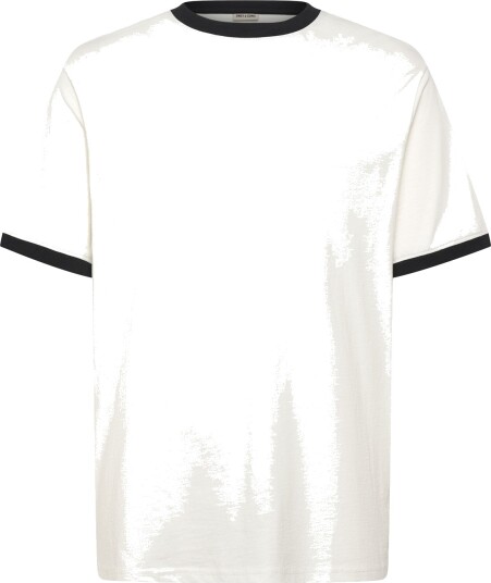 ONLY & SONS Onsfred Life Rlx Ss Contrast Tee   Cream   XS
