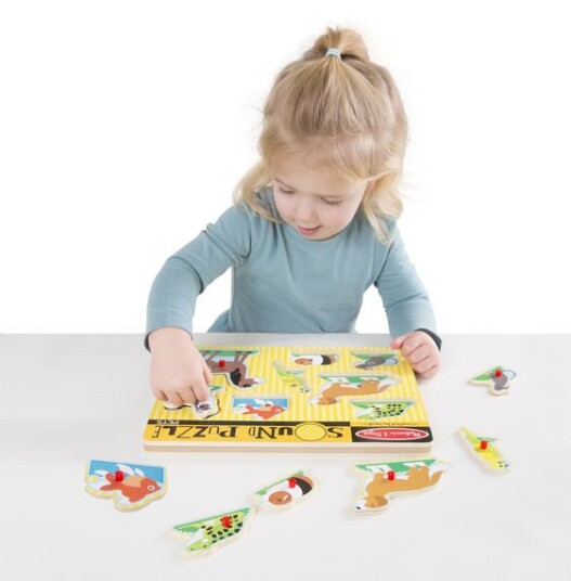 Melissa & Doug Puslespil med lyd Kjæledyr