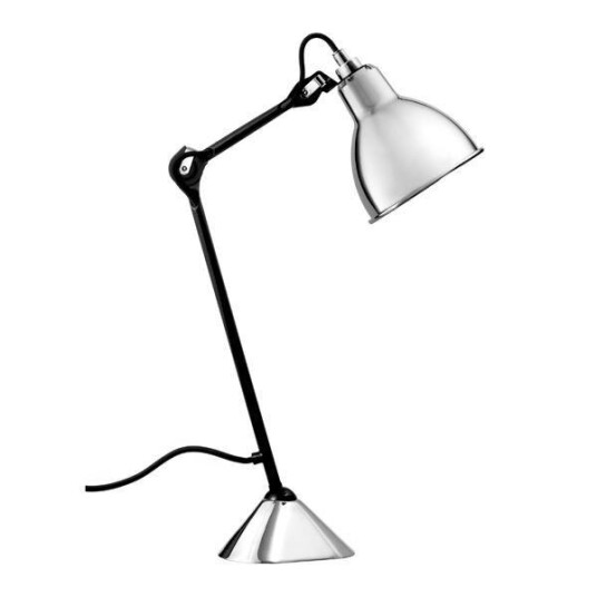 Lampe Gras N205 Bordlampe Sort & Krom