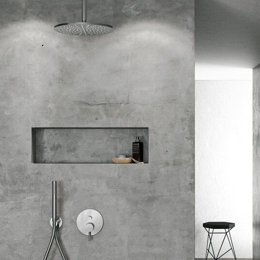 Classwell C16 S04 Rain Deluxe Ø30cm Loft Brushed Stainless Steel Dusjsett