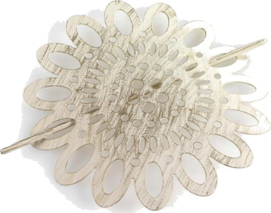 Douceur D"interieur Gardinklemme Mandy 1 Stk Elfenbensfarget