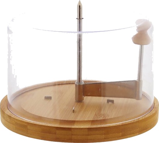 Kesper Ostskjærer med lokk 21,7 cm bambus