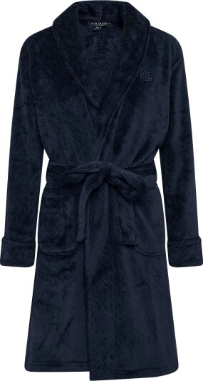 Lauren Ralph Lauren Homewear Lrl L/S Shawl Collar Short Robe NAVY XS