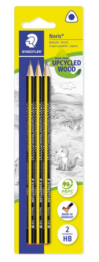 Staedtler Pencil Noris HB 3pcs bc 100% PEFC
