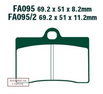 Bremseklosser EBC Brakes FA095 Bremseklosser EBC Brakes FA095