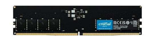 Crucial - DDR5 - module - 32 GB - DIMM 288-pin - 4800 MHz / PC5-38400 - unbuffered Crucial - DDR5 - module - 32 GB - DIMM 288-pin - 4800 MHz / PC5-38400 - unbuffered