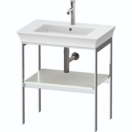 Duravit White Tulip Metallkonsoll 68,4x45x76 cm Hvit Matt/Krom