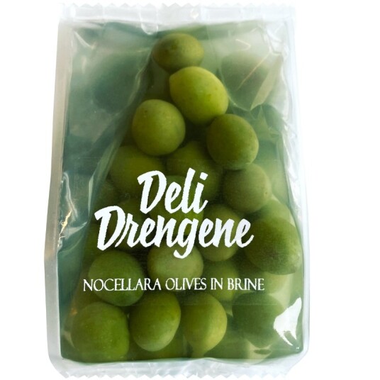 Grønne Nocellara Oliven Hele 200g Grønne Nocellara Oliven Hele 200g