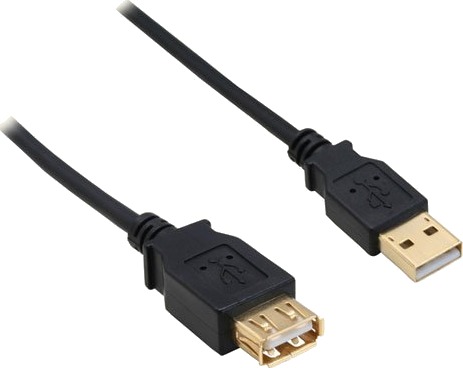 Inline 34618S 2 M Usb A Usb A Hankjønn/Hunkjønn 0,48 Gbit/S Sort